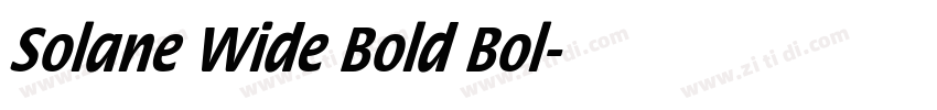 Solane Wide Bold Bol字体转换